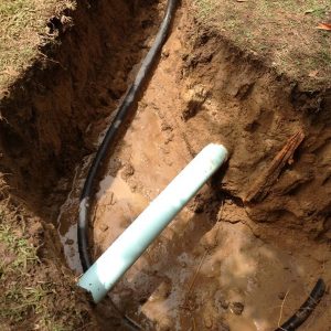 Exposed pipe